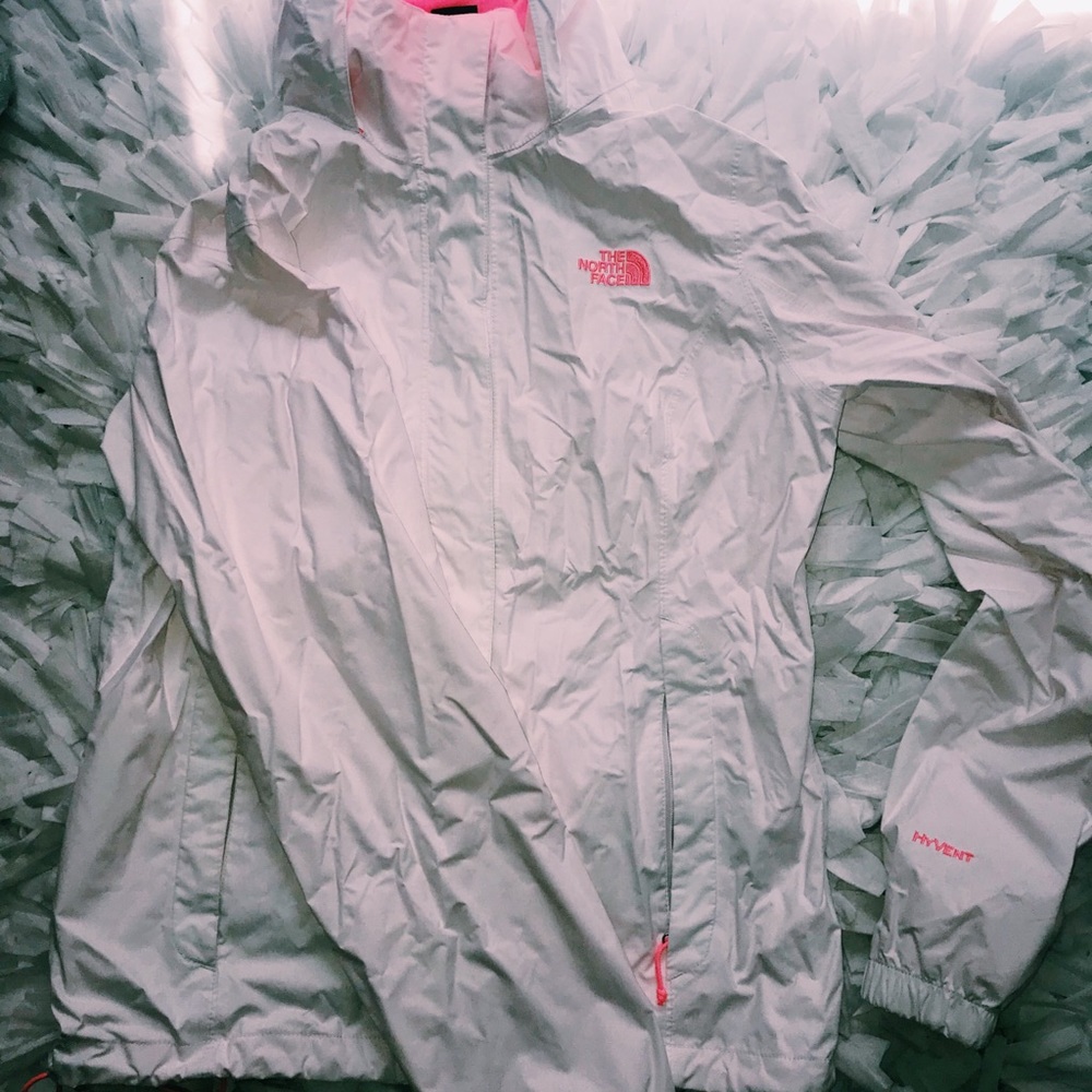 Hooded north face rain jacket